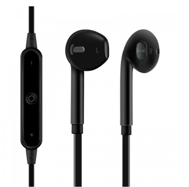 Bluetooth 4.1 Earbuds with Mic Sport Stereo Headset Earphones - Black