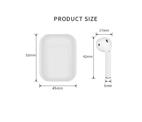 i25 TWS Bluetooth earbuds - Compatible with IOS + Android