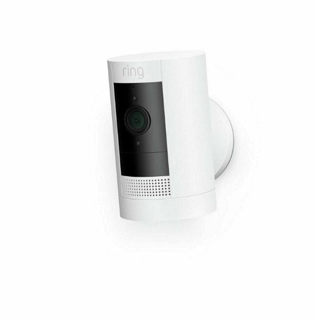 Ring Stick Up HD Security Camera with Two-Way Talk - White