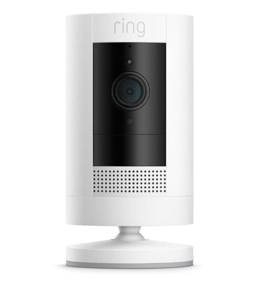 Ring Stick Up HD Security Camera with Two-Way Talk - White