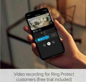 Ring Stick Up HD Security Camera with Two-Way Talk - White