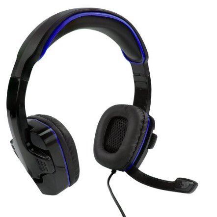 SF1 Stereo Gaming Headset with Microphone, 3.5mm Jack for PS4, PS5, Xbox One, Series X, Switch, PC - Blue