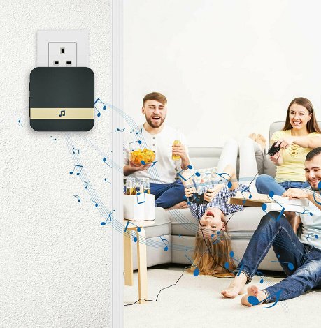 Smart Wireless Wifi Video Doorbell Free Hole Anti-theft Monitoring Doorbell