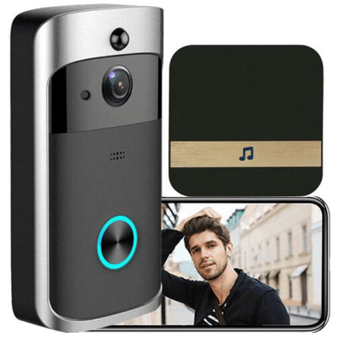 Smart Wireless Wifi Video Doorbell Free Hole Anti-theft Monitoring Doorbell