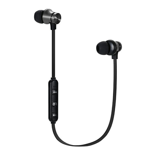 Sports Bluetooth Headphones with Mic Sport Stereo - Black
